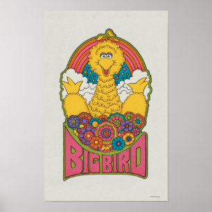 Stor fågel Psykedelisk Poster