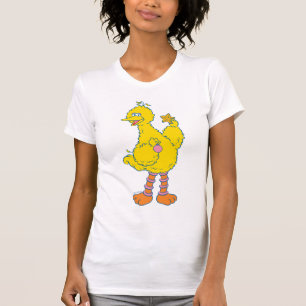 Stor fågel som håller juldekorationer t shirt