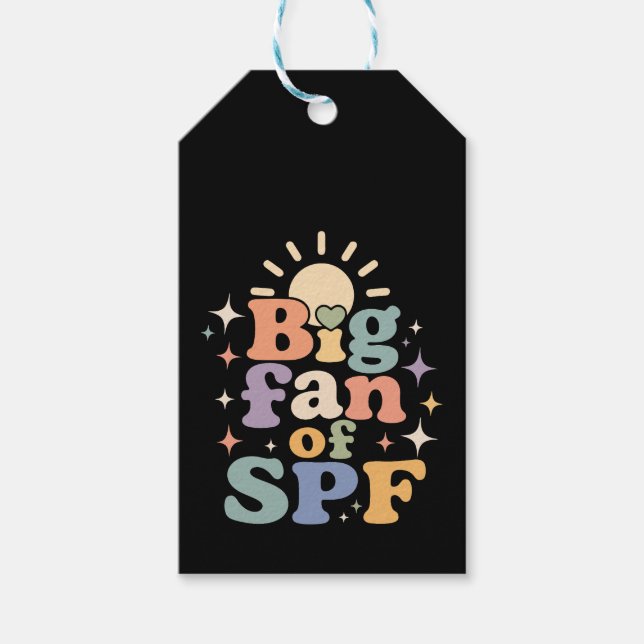 Stor fan av SPF sommar solskydd Presentetikett (Framsidan)
