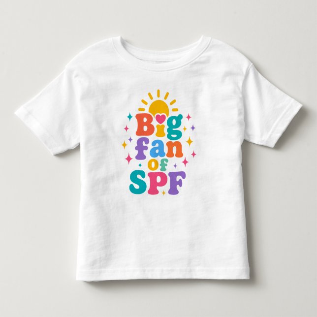 Stor fan av SPF sommar solskydd T Shirt (Framsida)