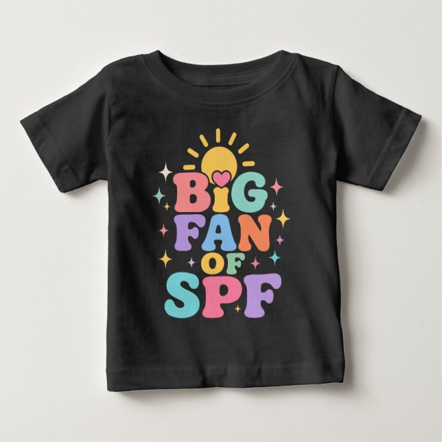 Stor fan av SPF sommar solskydd T Shirt (Framsida)
