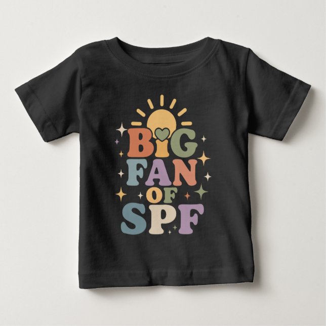 Stor fan av SPF sommar solskydd T Shirt (Framsida)