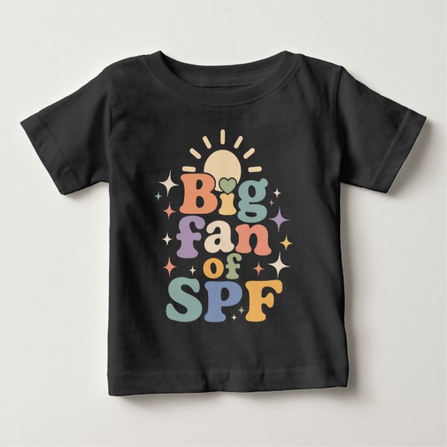 Stor fan av SPF sommar solskydd T Shirt (Framsida)