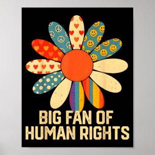 Stor fan mänskliga rättigheter jämlikhet konstverk poster