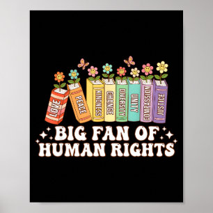Stor fan mänskliga rättigheter jämlikhet konstverk poster