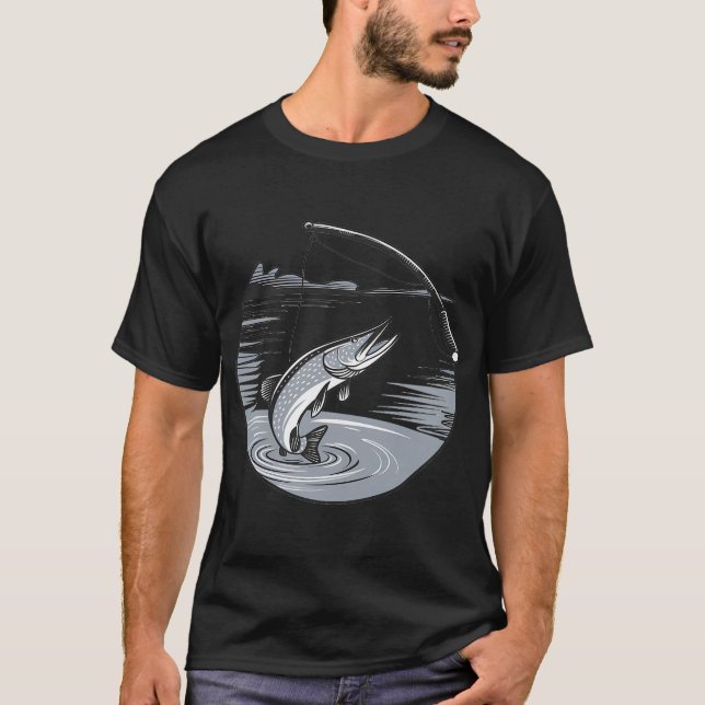 Stor fångst av gädda t shirt (Framsida)