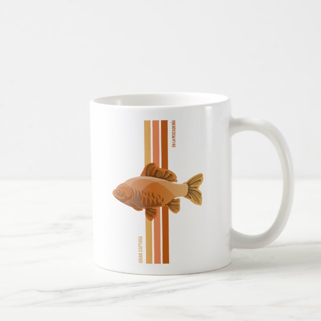 Stor fångst i fiskaffären - Big catch Kaffemugg (Höger)