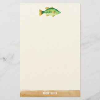 Stor fångst Illustrated Fish Brevpapper