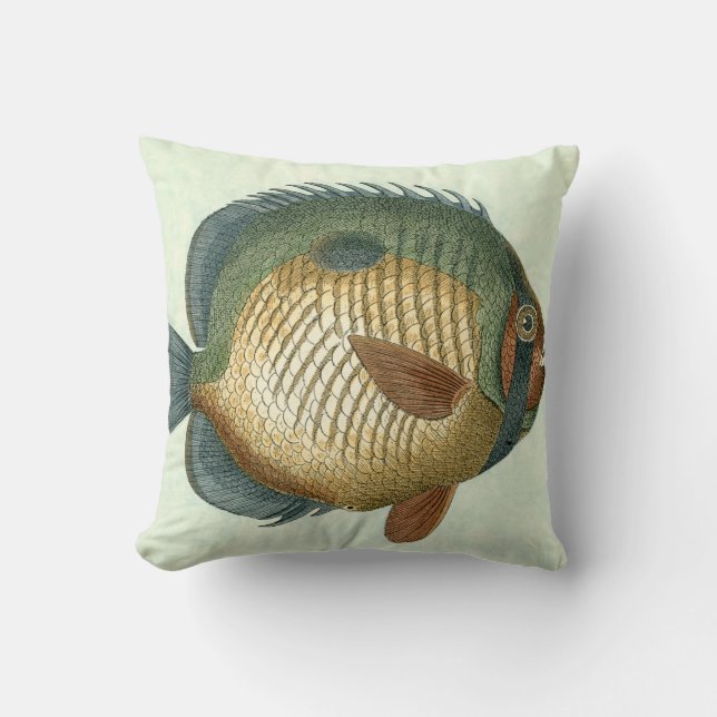 Stor Färgrik Fisk Kudde (Framsida)