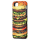 Stor färgrik hamburgare Case-Mate iPhone skal (Baksidan Vänster)