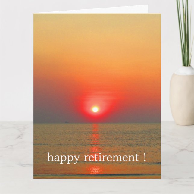 stor farväl-solnedgång kort (Framsida)