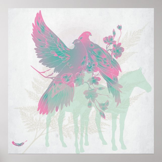 Stor "FEEL ALIVE"-teckning Skriv ut - vid försäljn Poster (Framsidan)