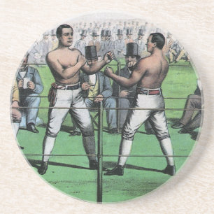 Stor fight för mästerskapet, Vintage boxning Underlägg Sandsten