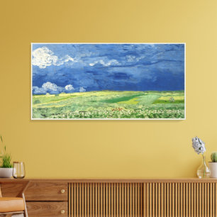 Stor fin konst målning Van Gogh Landskap Canvastryck