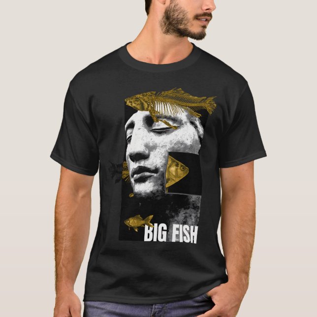 stor fisk t shirt (Framsida)