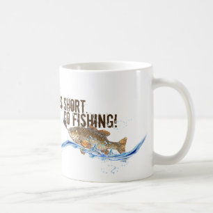 stor fisk vid krok kaffemugg