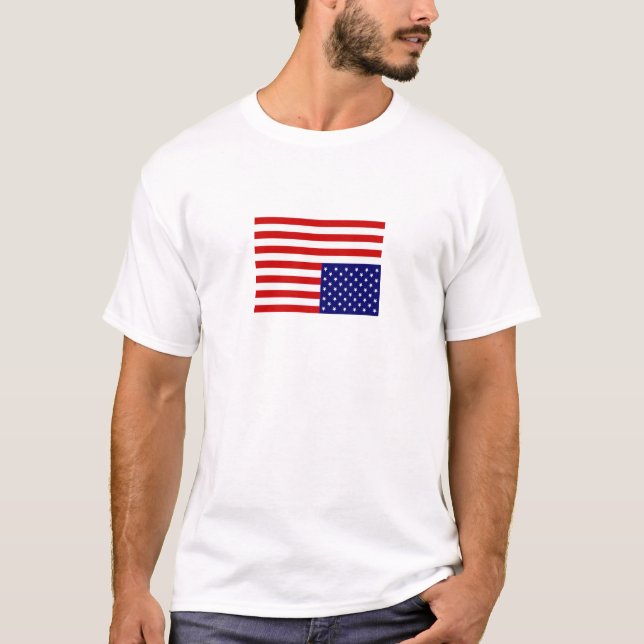 stor flagga t shirt (Framsida)