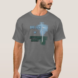 Stor fläkt av förnybar energi tee shirt