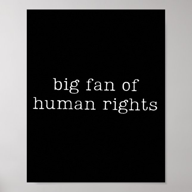 Stor Fläkt i Human Högers Equality - en berömd cit Poster (Framsidan)