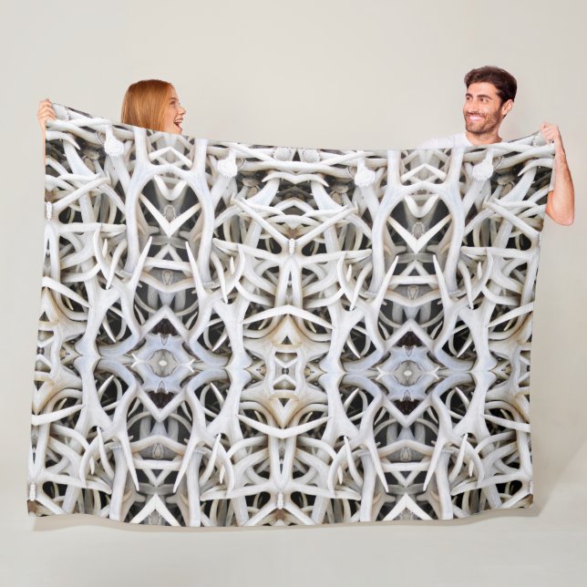 Stor Fleece Blanket Elk Antlers (På plats)