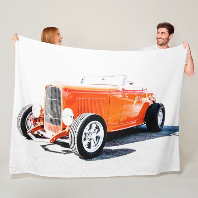 Stor Fleece Blanket Hot rod (På plats)