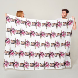 Stor Fleece Blanket Lily, Goat.