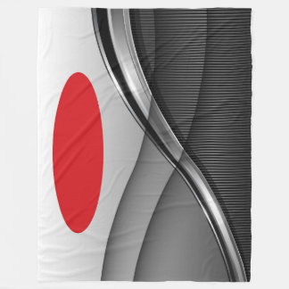 Stor Fleece Blanket, modern, abstrakt, rött, svart