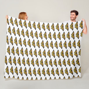 Stor Fleece Blanket Monarchs.
