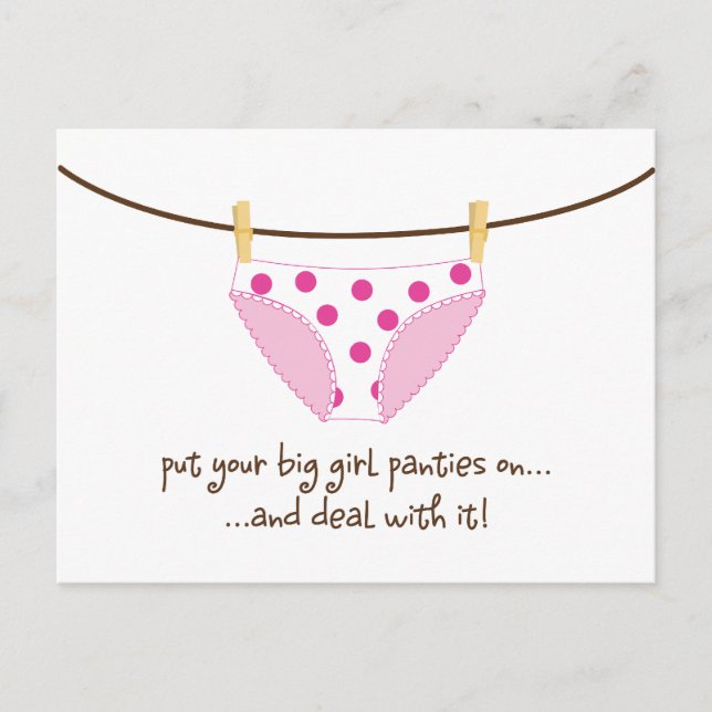 stor flicka vykort (Framsida)