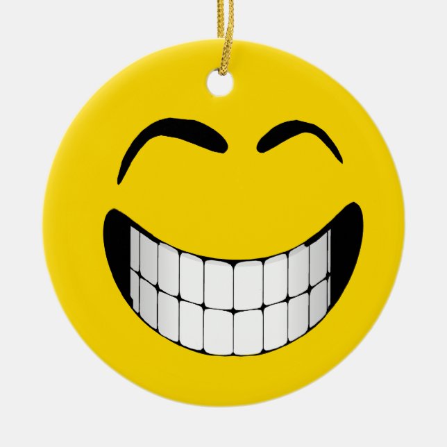 STOR FLIN ANSIKTEPRYDNAD JULGRANSPRYDNAD KERAMIK (Framsidan)