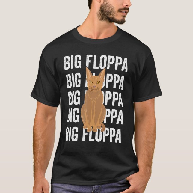 Stor Floppa Caracal Katt Meme_5 T Shirt (Framsida)