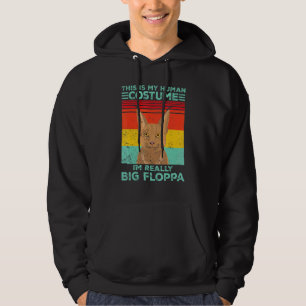 Stor Floppa Karakal Min Mänskliga Kostym Jag Är Ri Hoodie