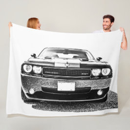 Stor Flygtäcke Muscle Car Fleecefilt