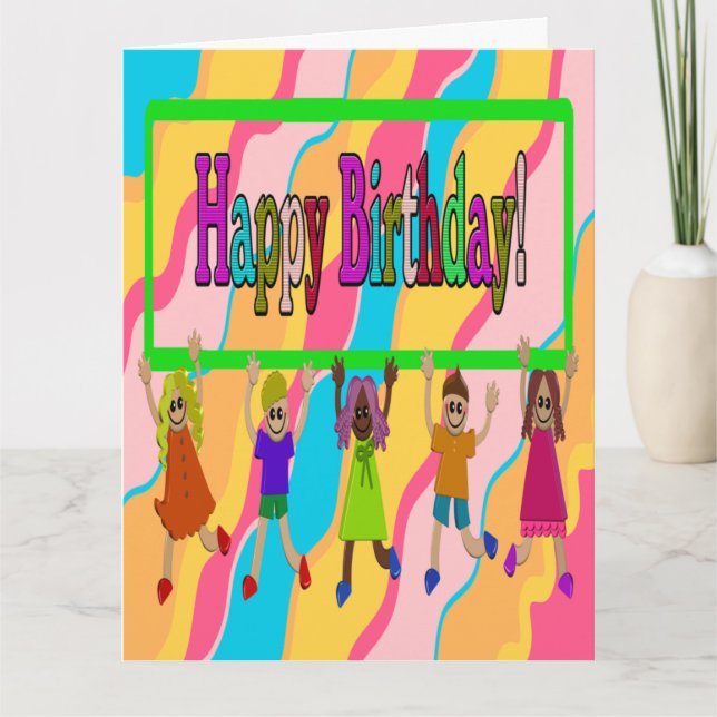 Stor födelsedagskort kort (Framsida)