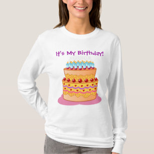 Stor födelsedagtårta t-shirt