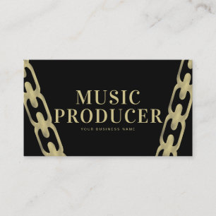 Stor folie kedja musik industri producent DJ Visitkort