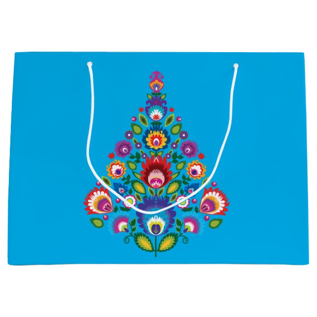 Stor folklig julklapp med anpassningsbar-meddeland (Framsidan)