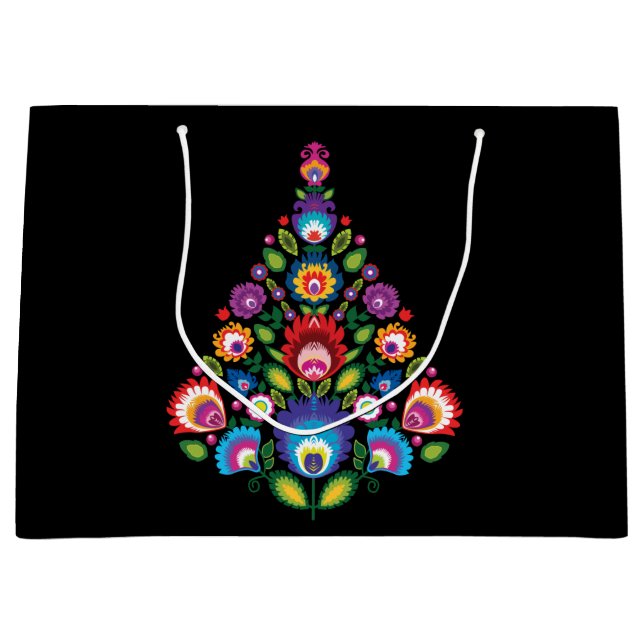 Stor folklig julklapp med anpassningsbar-meddeland (Framsidan)