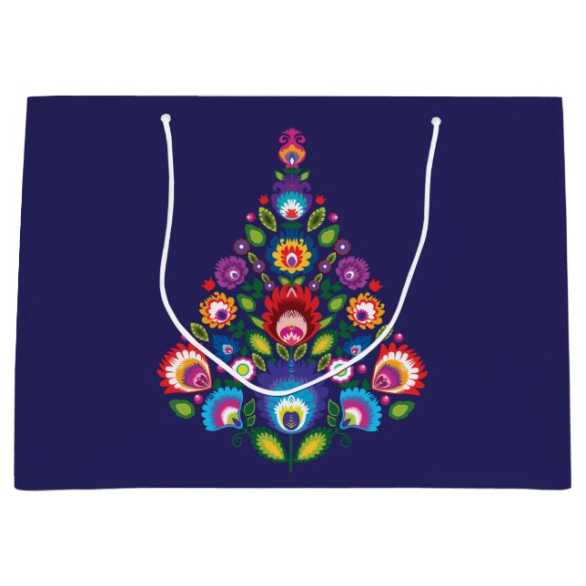 Stor folklig julklapp med anpassningsbar-meddeland (Framsidan)