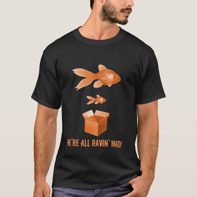Stor för fisk fiskslogan lite tee shirt (Framsida)