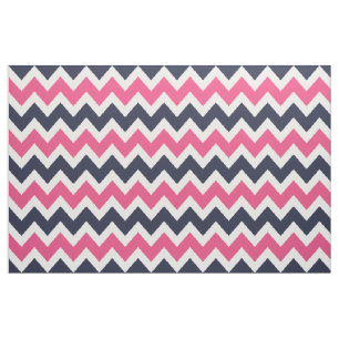 Stor för marin och Rosa, modern Chevron Tyg