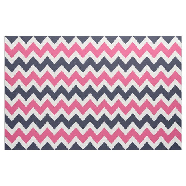Stor  för marin och Rosa, modern Chevron Tyg (Yard)