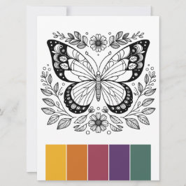 Stor formatering - flygfärgkort för bildskärmstera inbjudningar