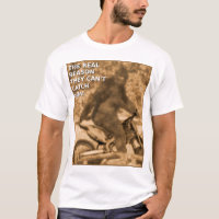Stor Fot Dirtbike Sasquatch Motocross Rolig T-shir