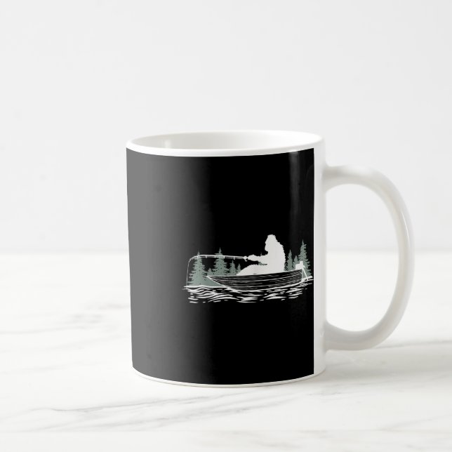 Stor Fot Fiske, Cool Fiske Fiskare Bigfoot S Kaffemugg (Höger)