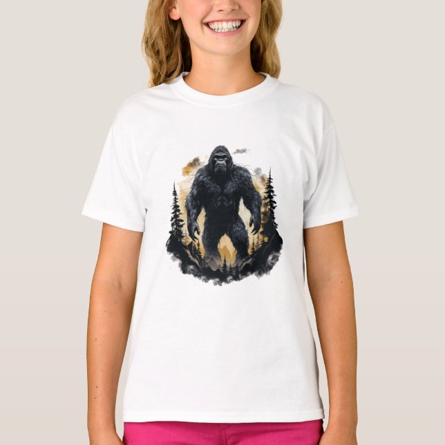 Stor fot i Skogen T Shirt (Framsida)