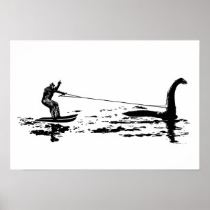 Stor fot och Nessie Poster