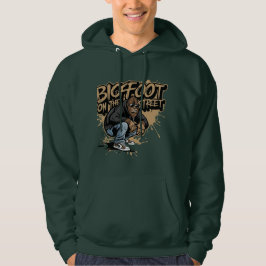 stor fot på gatans trendig hoodie