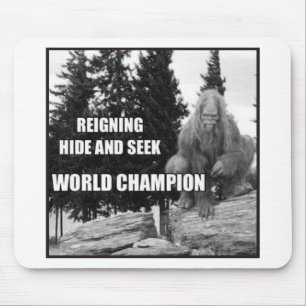 Stor fot, Sasquatch kurragömmadesign Musmatta