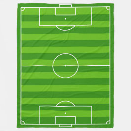 Stor fotboll Fält/Blanket Blanket från fotbollsflo Fleecefilt